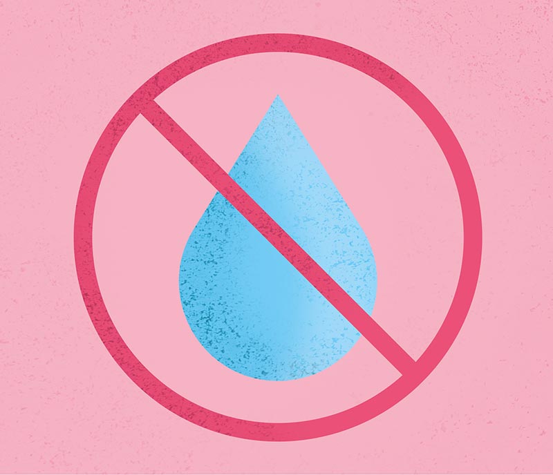 Évitez les liquides Évitez les liquides