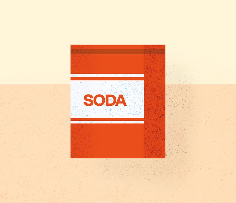 Saupoudrez un peu de bicarbonate de soude Saupoudrez un peu de bicarbonate de soude